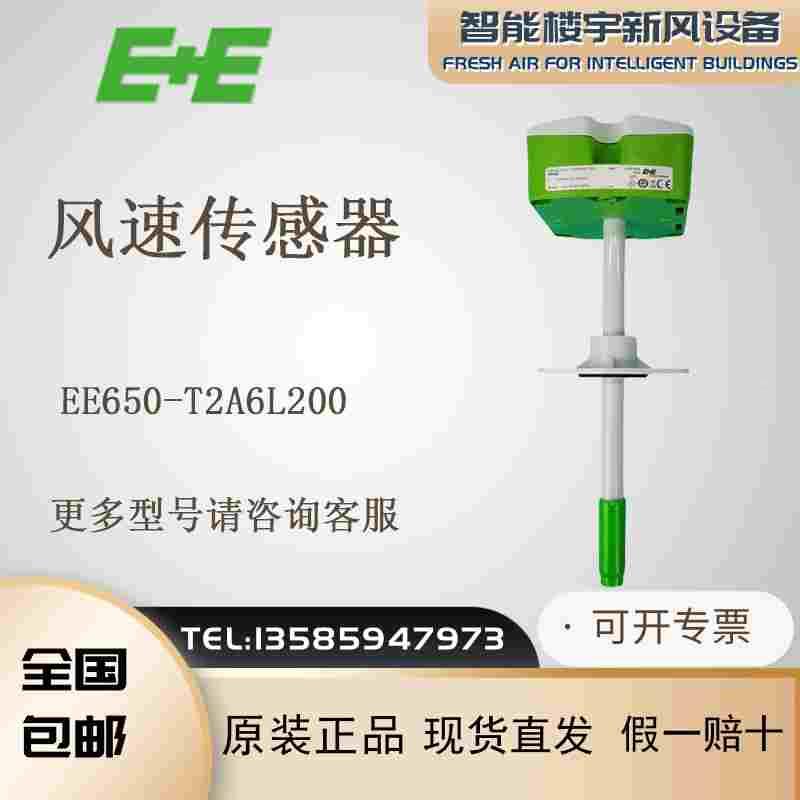 奥地利E+E益加义EE650-T2A6L200管道装风速传感器风速仪EE65-VB5