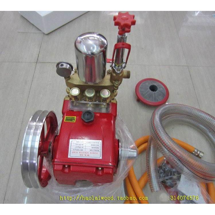 80型三缸柱塞泵农用园林高压打药机喷雾器抽水灌溉清洗泵远程送水