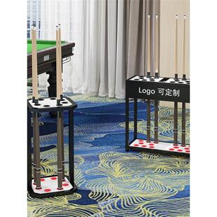 台球杆放置架球杆落地公架杆存放置物架桌球厅室多孔展示收纳架子