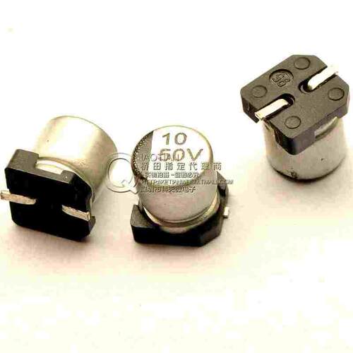 桥田|贴片铝电解电容 50V/10UF 体积5*5MM 贴片电容 (50只)