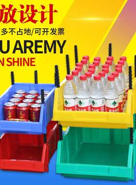 加厚组合式斜口箱周转箱元件盒蓝色红色配支住箱物料工具箱螺丝盒