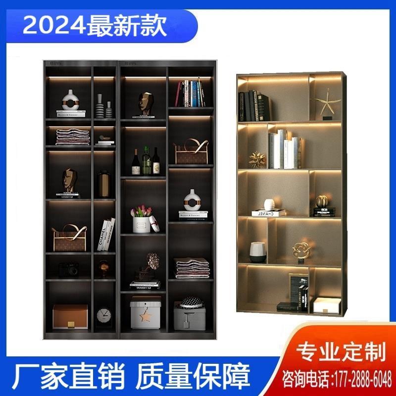 柜不锈钢钢板展示书柜酒柜浴室壁龛嵌入式电视墙装饰柜定制置物架