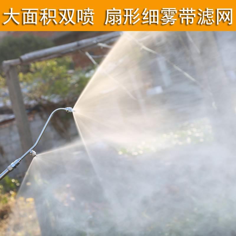 扇形喷头农用喷雾器打药机高压泵大面积带滤网防堵塞细雾雾化双头图片
