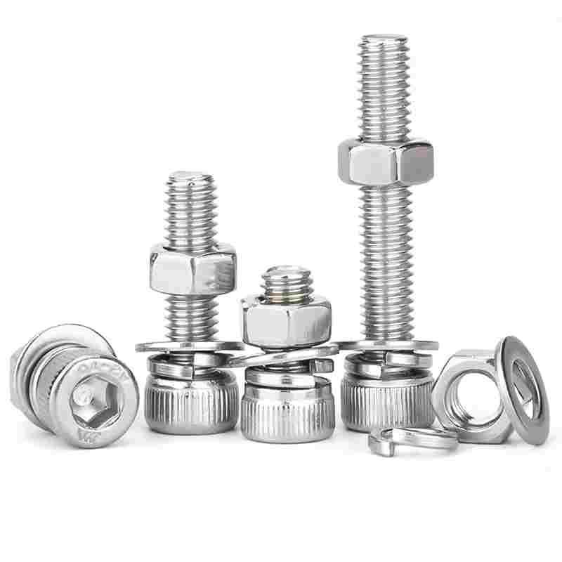 304不锈钢杯头内六角组合螺丝螺母套装M2M2.5M3M4