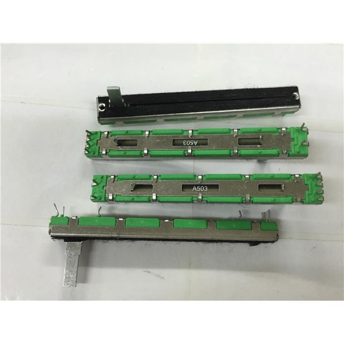 SC6080GH双联推子电位器A50K A100K B50K B100K 75MM15C 6脚