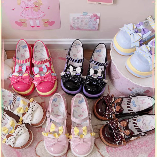 Lolita鞋洛丽塔鞋小皮鞋JK配裙子公主风可爱圆头辣妹鞋doll感增高,女鞋,工装鞋,淘宝优惠券,粉丝福利购,淘宝优惠卷