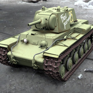 KV2 1-16遥控坦克3D打印模型三维建模图纸STL（电子图纸非实物）