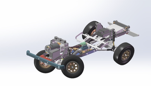 1：10攀爬车车模遥控车图纸STP数模STL三维建模Solidworks设计