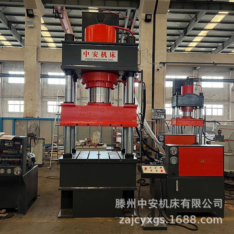 500T三梁四柱液压机板材拉伸成型油压机金属汽车水箱成型压力机