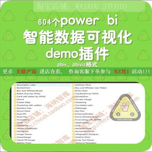 power bi智能数据可视化demo插件视觉对象模块数据交换商业应用