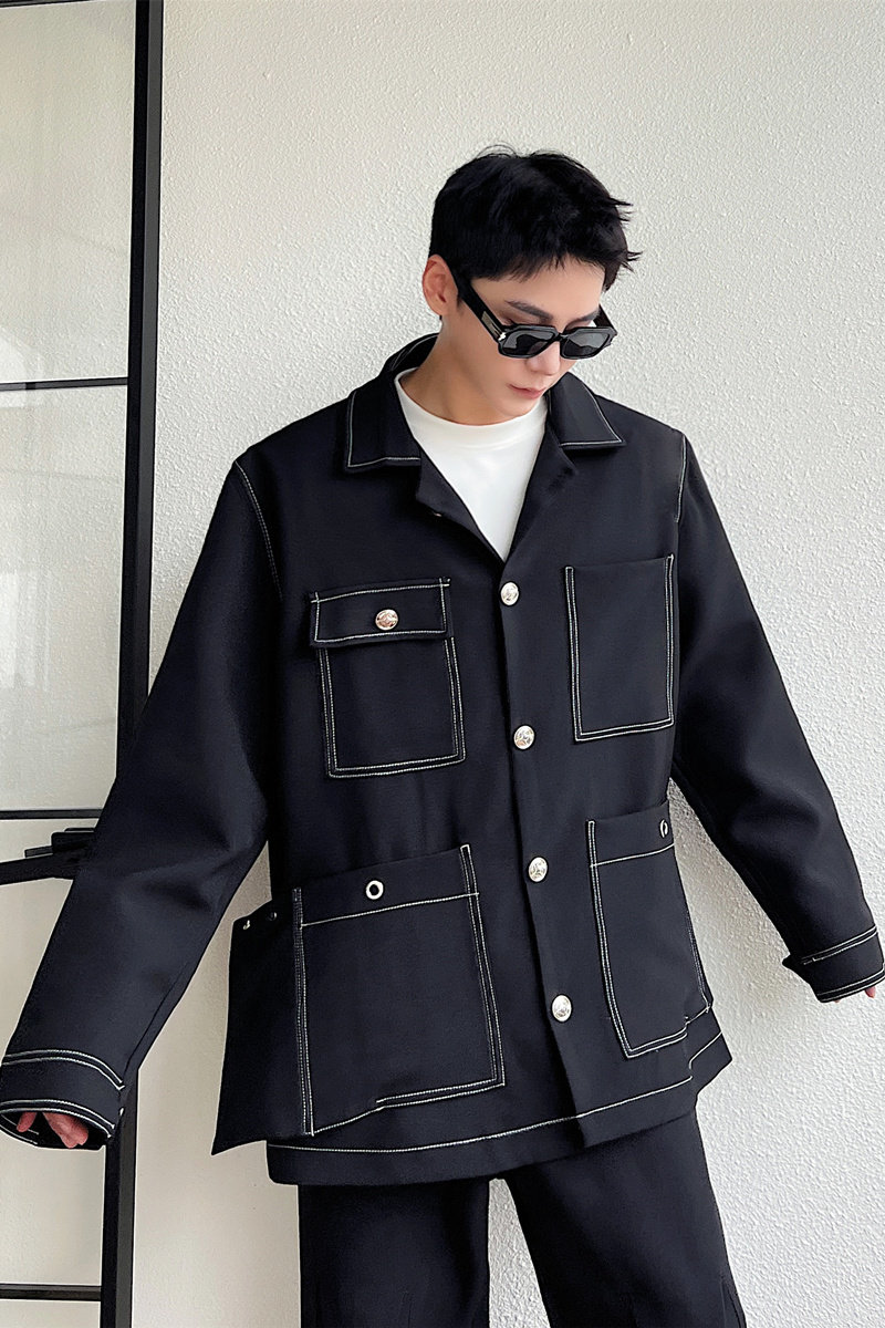 小众结构型设计西装外套P155,男装西服套装,星座1111（原C206）