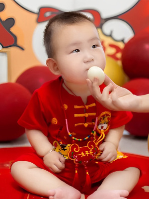 周岁男宝衣服夏季套装一百天宴礼服中式抓周唐装汉服婴儿国风童装