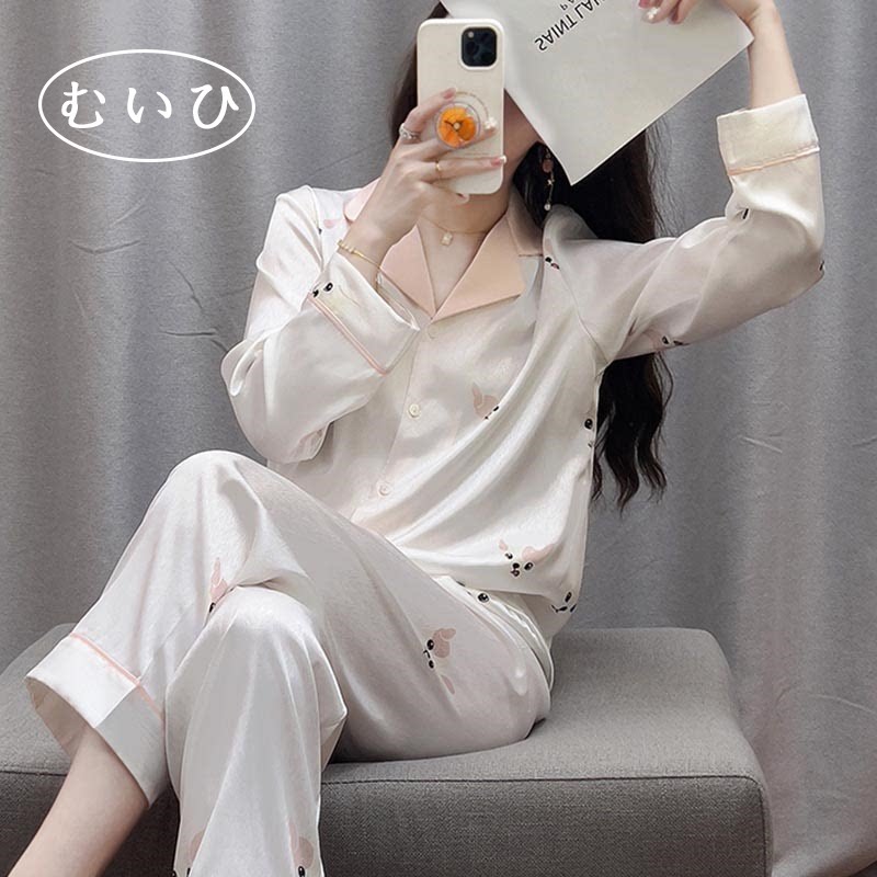 高级/真丝/洋气日本轻奢女士睡衣