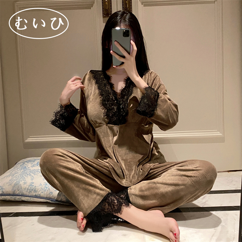 高级/海岛绒/日本轻奢女士睡衣