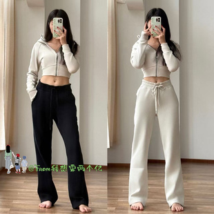 款 秋冬保暖Lougful运动宽松长裤 From上新 直筒裤 女 加绒窄版 推荐