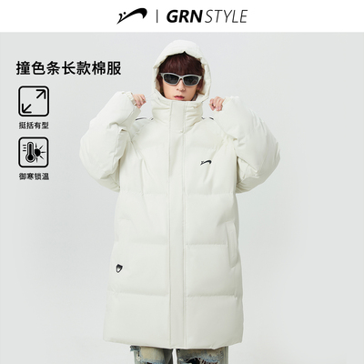 贵人鸟中长款棉服女士保暖棉衣