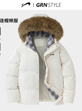 贵人鸟棉服男款冬季2025年新款派克服男士棉衣外套男冬款棉袄子女