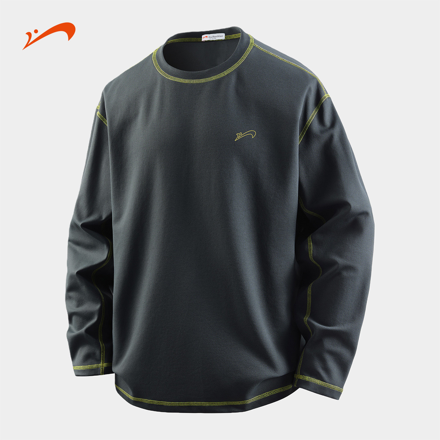 贵人鸟运动卫衣男士长袖t恤男2026年春秋季爸爸装套头衫中年男装