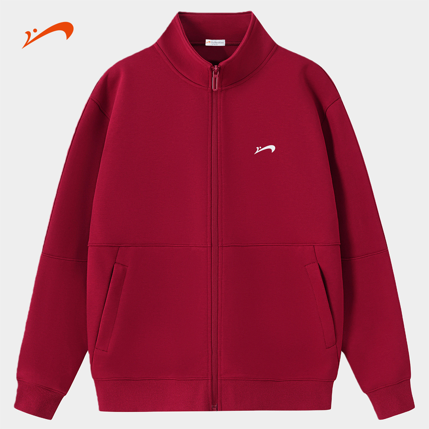 贵人鸟运动夹克女士红色外套男款2026年春秋季新款上衣情侣跑步服