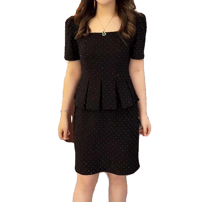 新款百搭显瘦简约时尚A字连衣裙