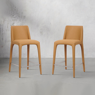 吧台椅家用轻奢复古吧椅椅子酒吧椅子吧凳子网红简约高脚凳子7595