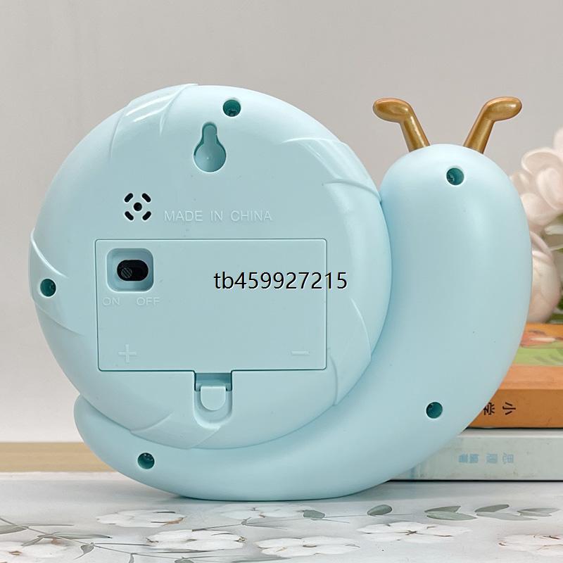 儿童卡通可爱蜗牛萌趣闹钟学生专用床头卧室男女孩闹铃桌面时钟表