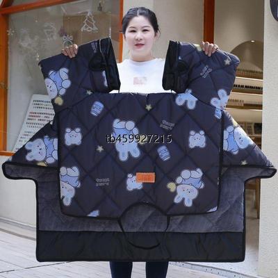 电动车冬季挡风被加绒加