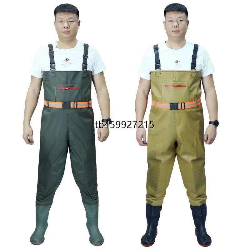 皮叉裤半身男雨鞋一体连