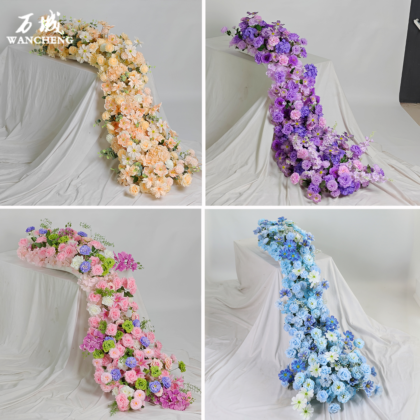 生日布置瀑布花宴会装饰