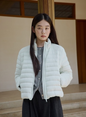 不退不换EVERTRUE2025冬季新款韩版宽松立领短款羽绒服外套68061