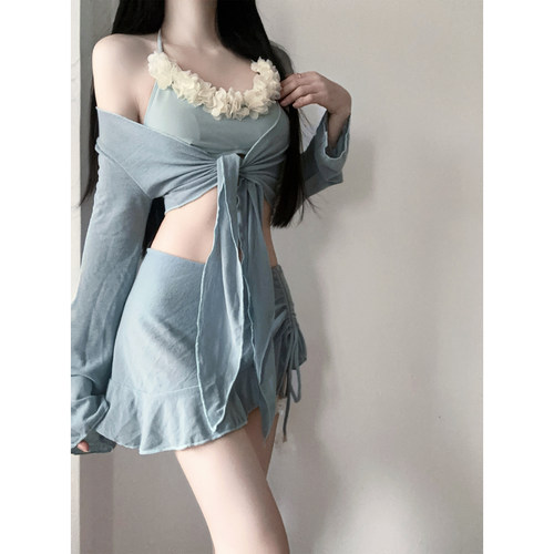 高级绝美分体泳衣女款泡温泉绝美
