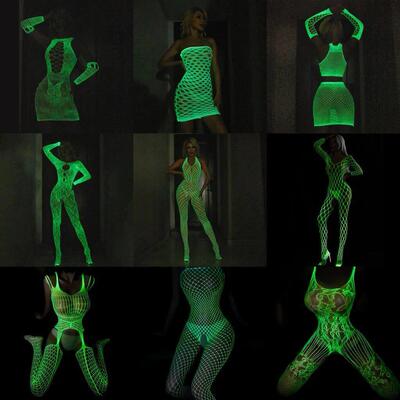 Luminous Fishnet Plus Size Stockings Women Elastic Mesh Open