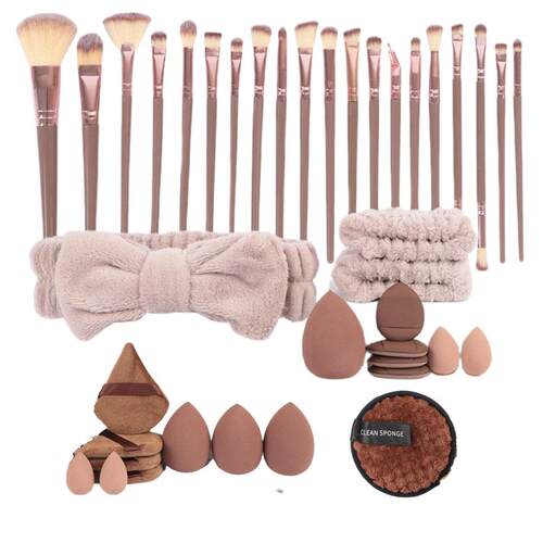 Flower Knows Swan Ballet Blush Wool Brush Mineral Powder Bro
