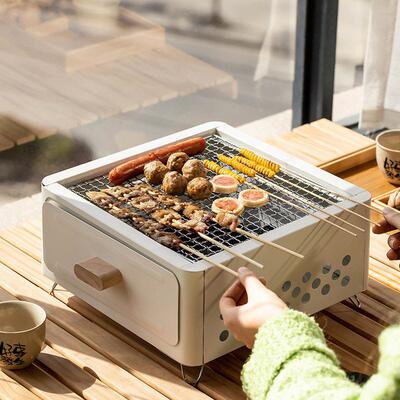 Barbecue grill charcoal stove outdoor camping cookware