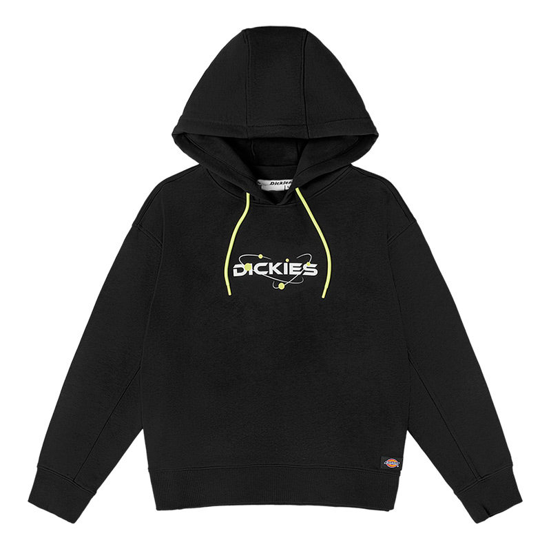 dickies百搭舒适简约印花连帽卫衣女士休闲上衣 dk010826