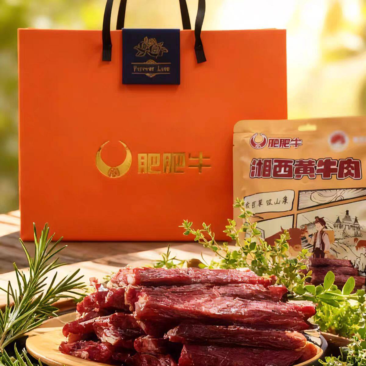 湖南湘西牛肉干新晃牛肉香辣麻辣休闲牛肉新年礼品礼盒装6袋礼盒