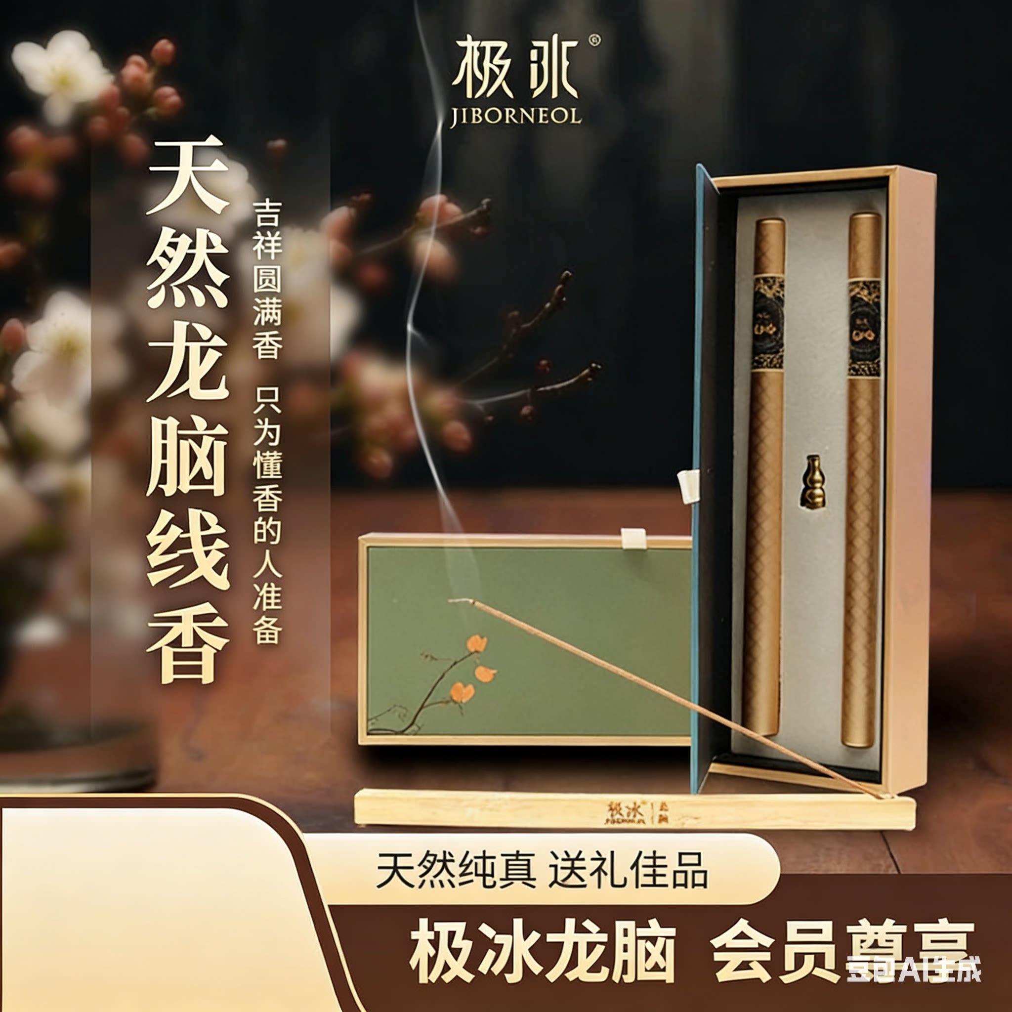 新晃龙脑原产地产品天然龙脑线香