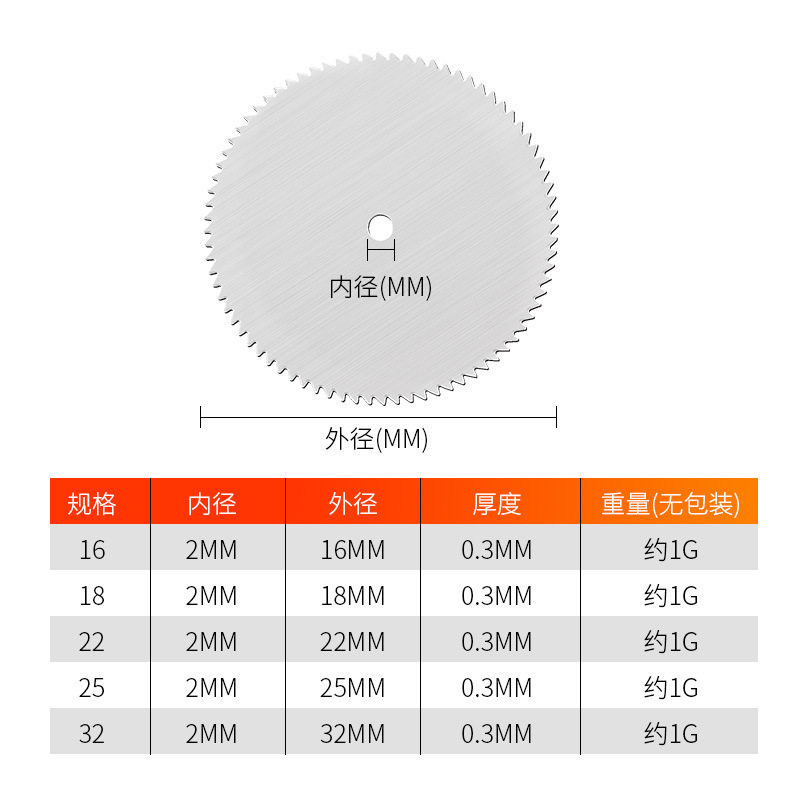 不锈钢切割片 电磨锯片迷你小锯片电磨切割锯片 木用电磨夹杠锯片