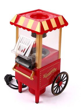 美规自动爆谷机老爷车爆米花机 小推车电动爆谷机popcorn machine