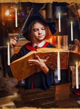 圣诞节哈利波特悬浮蜡烛魔杖遥控夹子蜡烛圣诞树装饰求婚婚礼布置