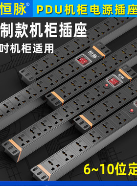 外贸定制标准尺寸机柜PDU排插