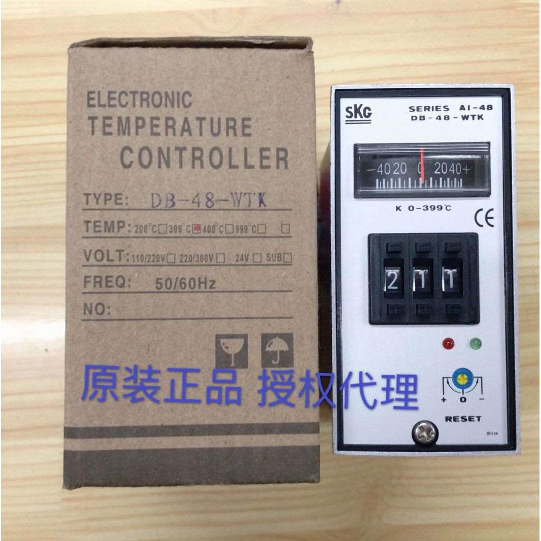 台湾SKG AI-48/DB48-WTK铝壳温控器K型399度 999度温度仪表