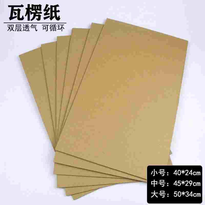 双层瓦楞纸 植物标本夹树叶夹专用50x34/45x29/40x24cm 透气瓦楞