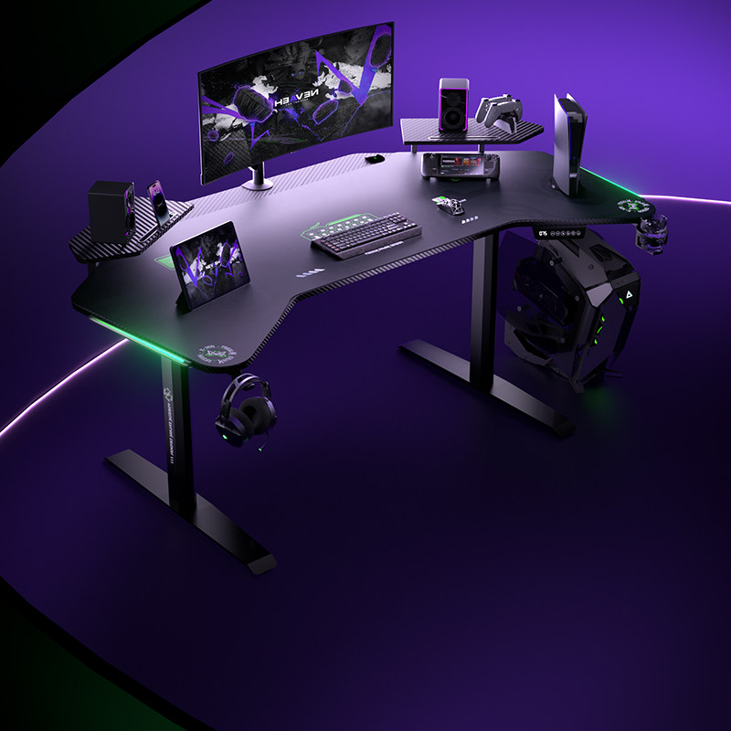 乘胜电竞桌双电机电动升降桌异形主播桌电脑桌家用智能书桌MAXPro,住宅家具,电动升降桌,淘宝优惠券,粉丝福利购,淘宝优惠卷
