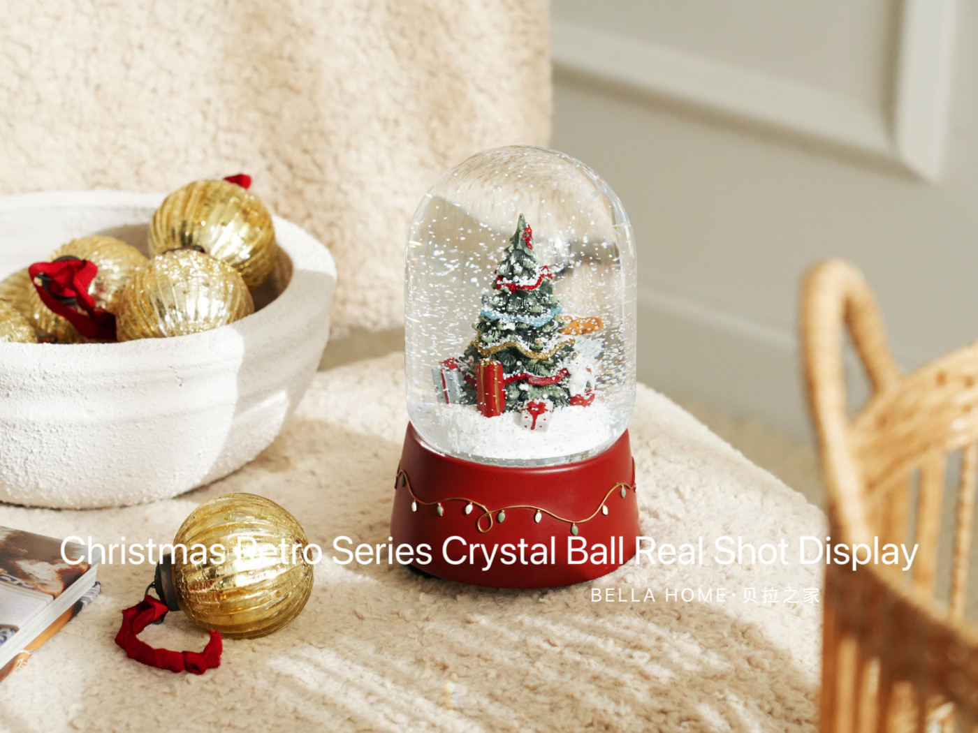 NEW YEAR GIFT ZARAHOME25 NEW CRYSTAL BALL MUSIC BOX LIGHT FESTIVE NEW YEARS EVE BIRTHDAY GIFT DECORATIONS
