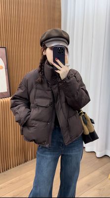 2025新款时尚百搭宽松显瘦上衣女设计感小众潮羽绒外套潮jsm