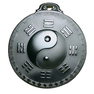 和田玉八卦吊坠青玉先天八卦太极男女款后天八卦双面新疆玉石牌子