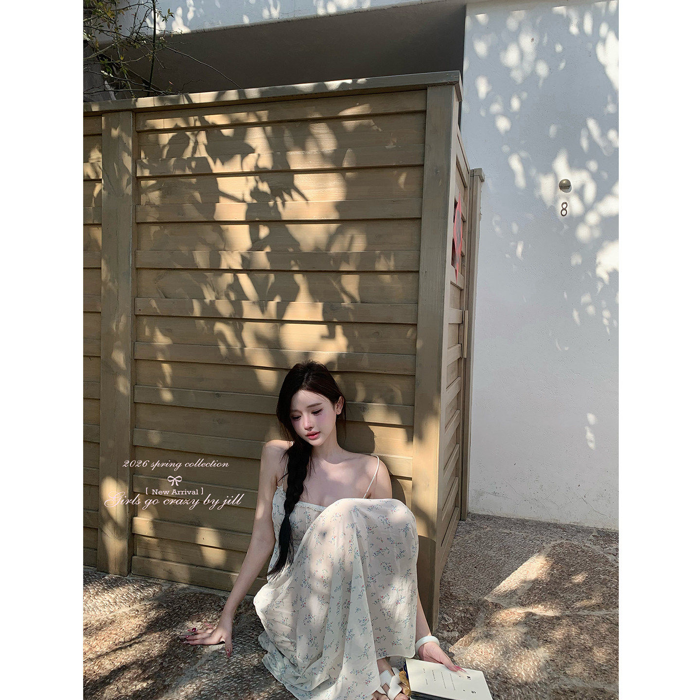 jill大姐姐 花棉小叙 100支棉碎花连衣裙 清新碎花吊带连衣裙