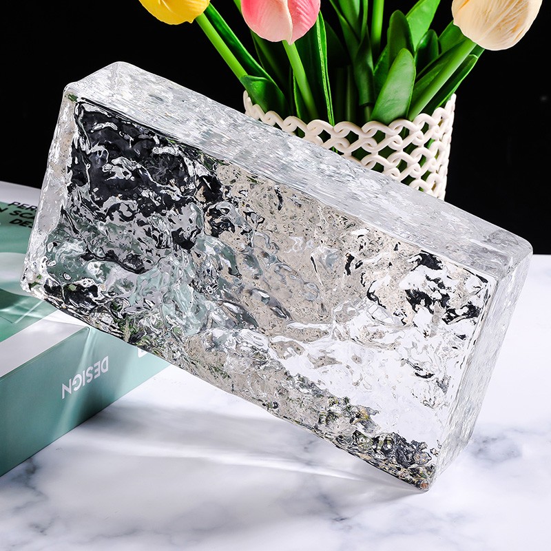 透明方形超白砖磨砂隔断水