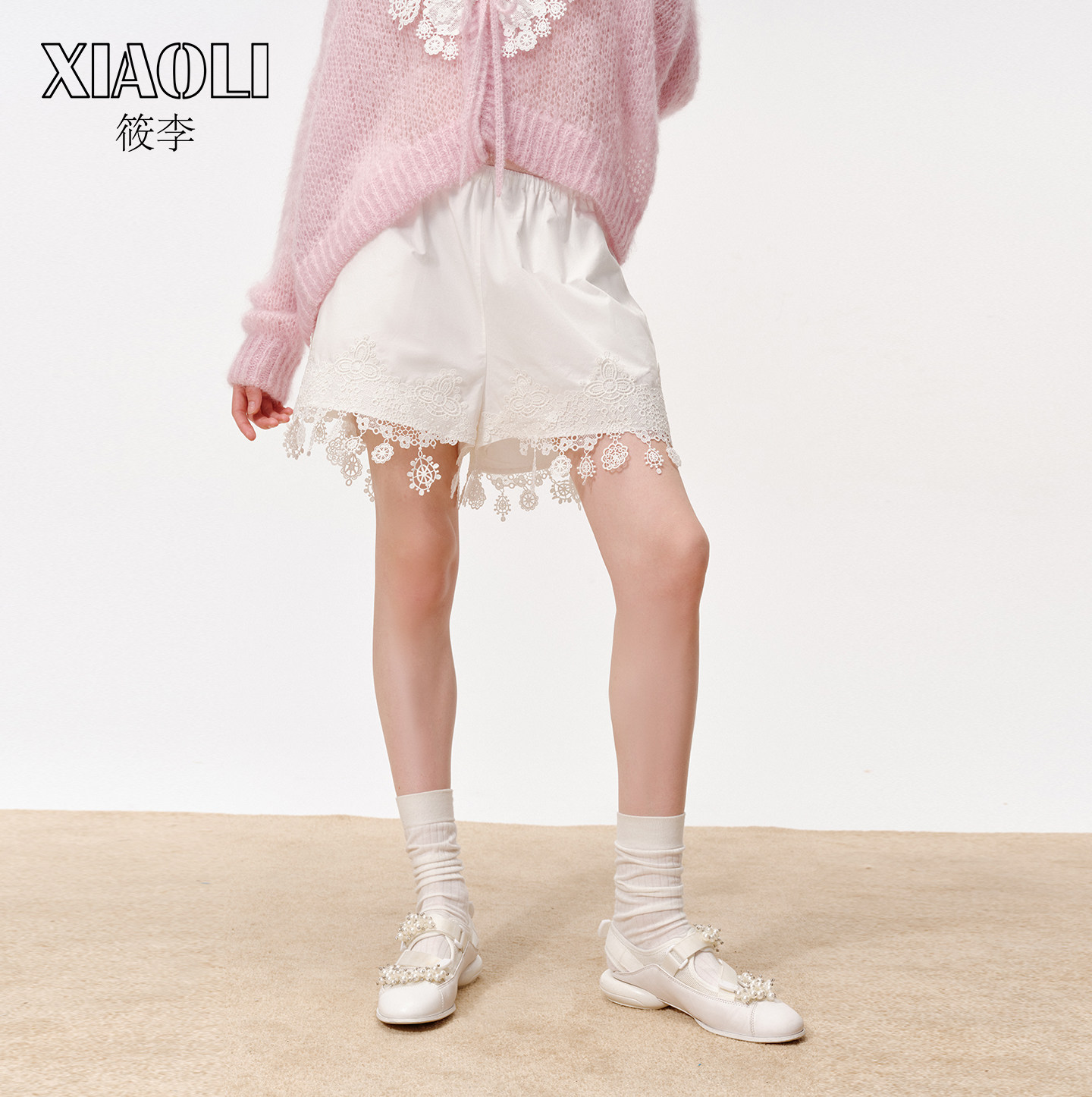 【XIAOLI筱李】蕾丝花边短裤女
